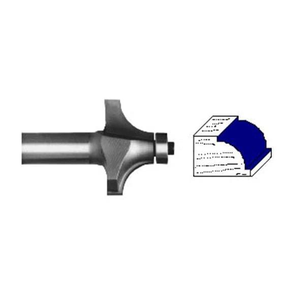 2100C Beading Router Bit 1/4" SH 1/8" R X 3/4" D X 1/2" CL